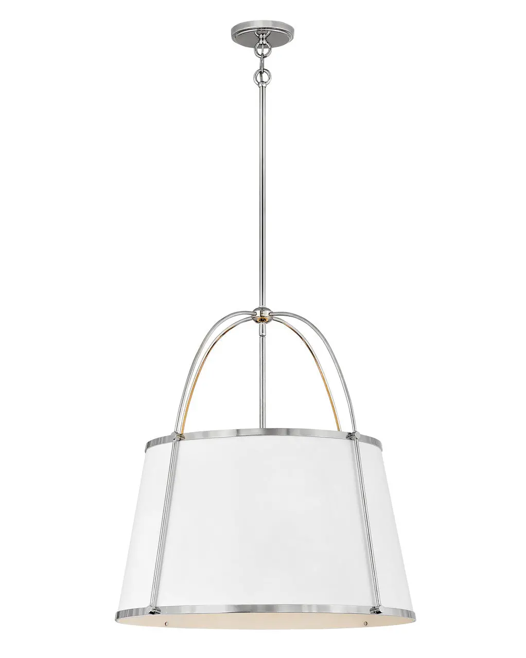 Clarke Led Chandelier In Polished Nickel 1