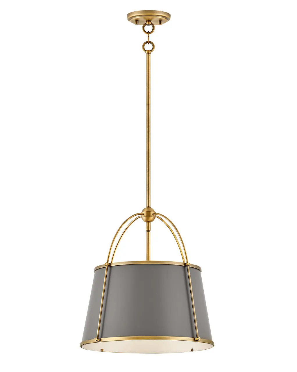 Clarke Led Pendant In Lacquered Dark Brass 1