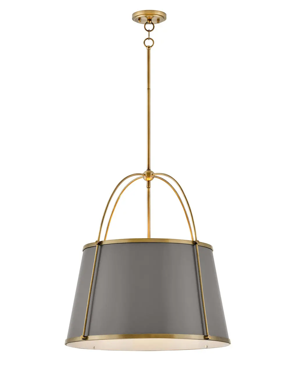 Clarke Led Pendant In Lacquered Dark Brass 1