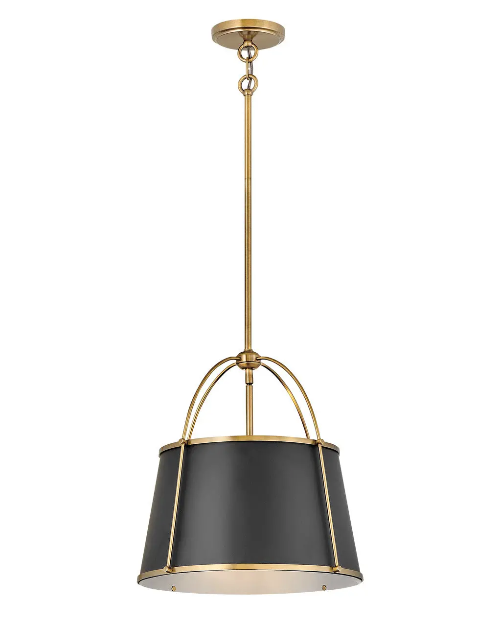 Clarke Led Pendant In Warm Brass 1