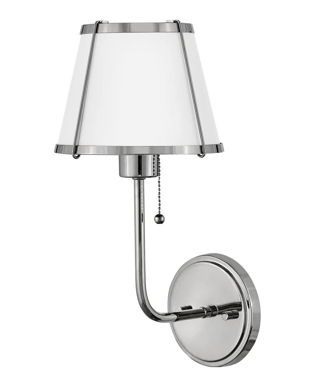Clarke Led Wall Sconce In Polished Nickel 1