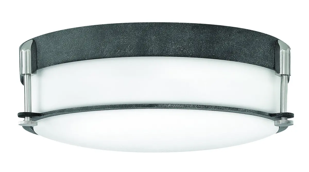 Colbin Led Flush Mount In Aged Zinc 1