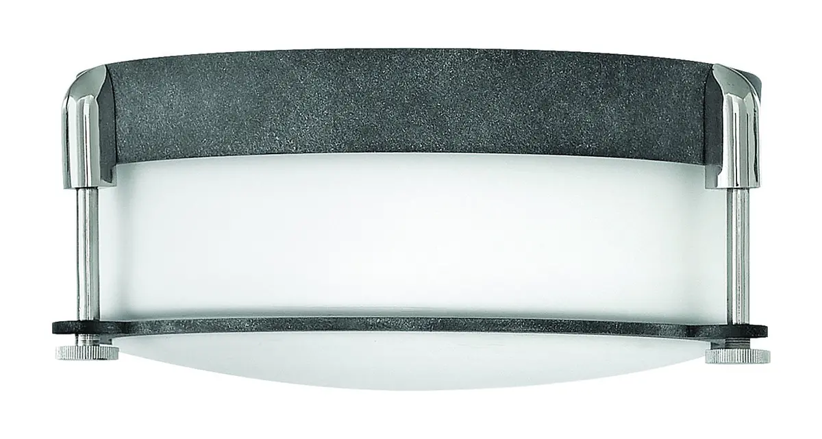 Colbin Led Flush Mount In Aged Zinc 1