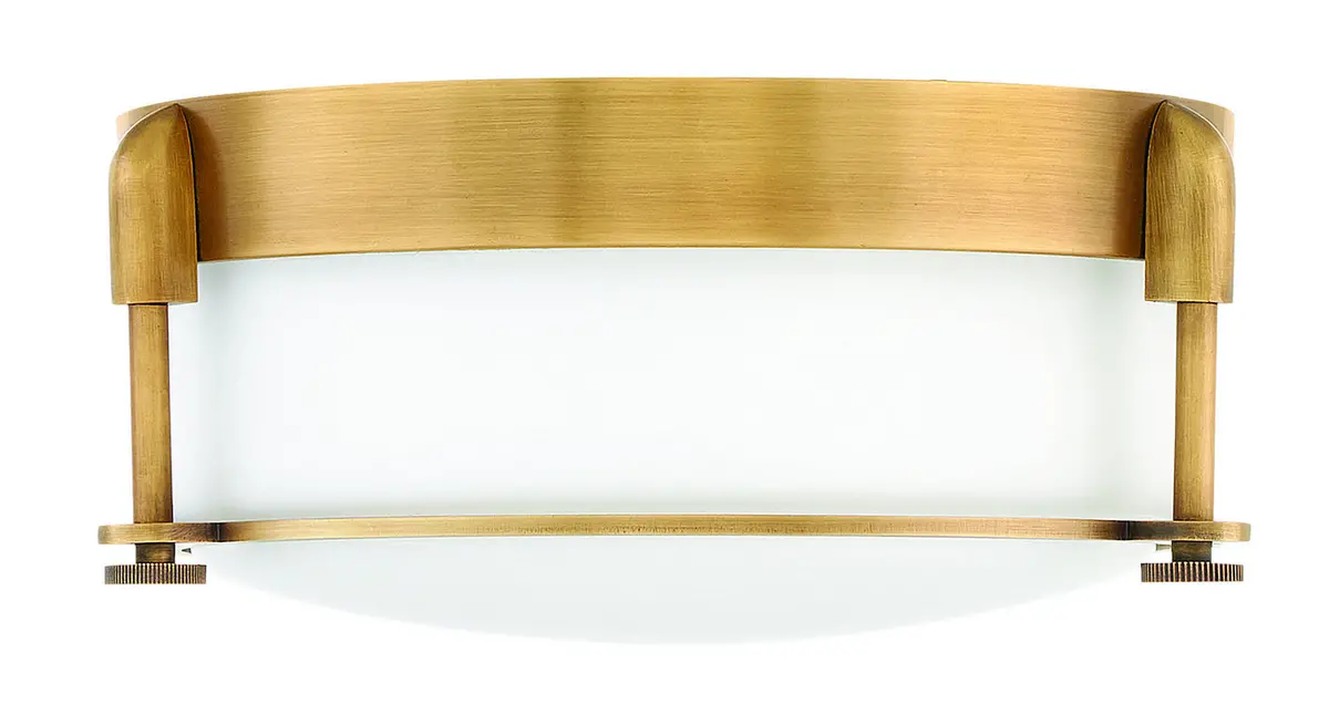 Colbin Led Flush Mount In Heritage Brass 1