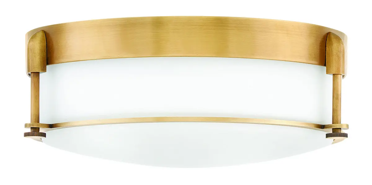 Colbin Led Flush Mount In Heritage Brass 1