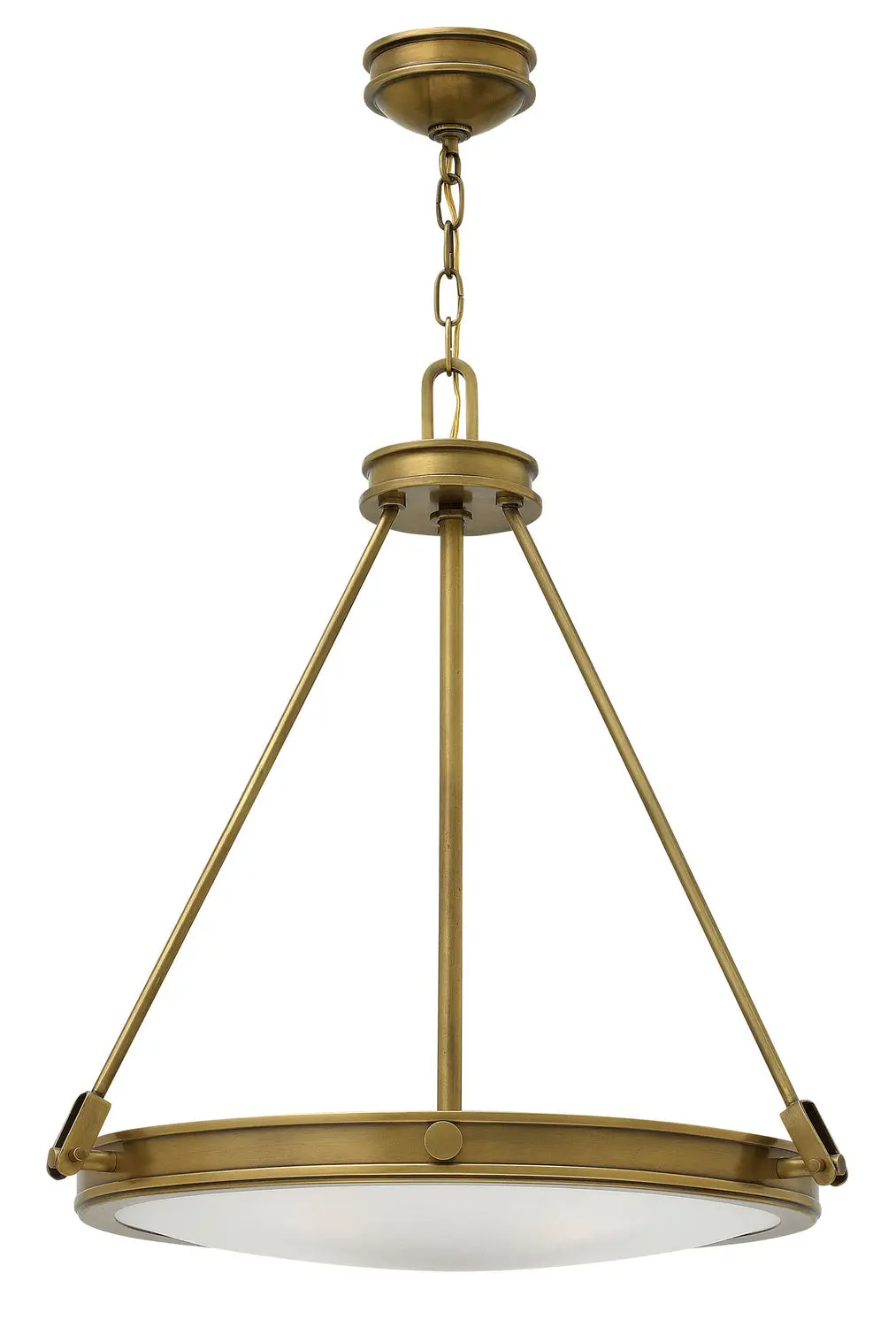 Collier Led Pendant In Heritage Brass 1