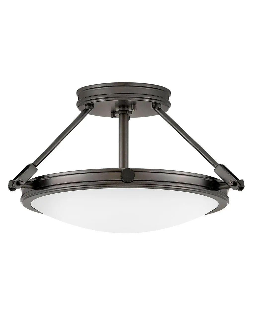 Collier Led Semi-Flush Mount In Black Oxide 1