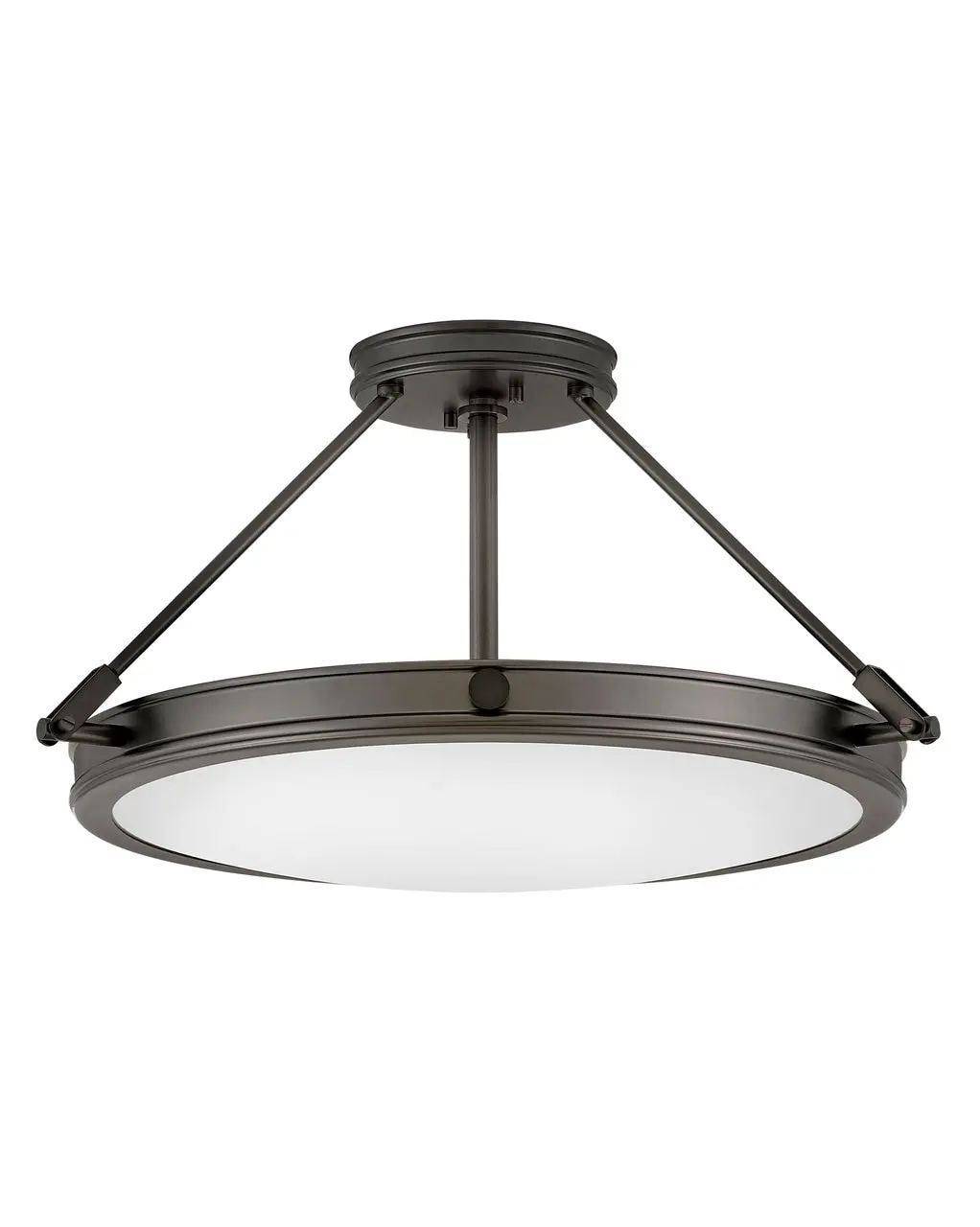 Collier Led Semi-Flush Mount In Black Oxide 1