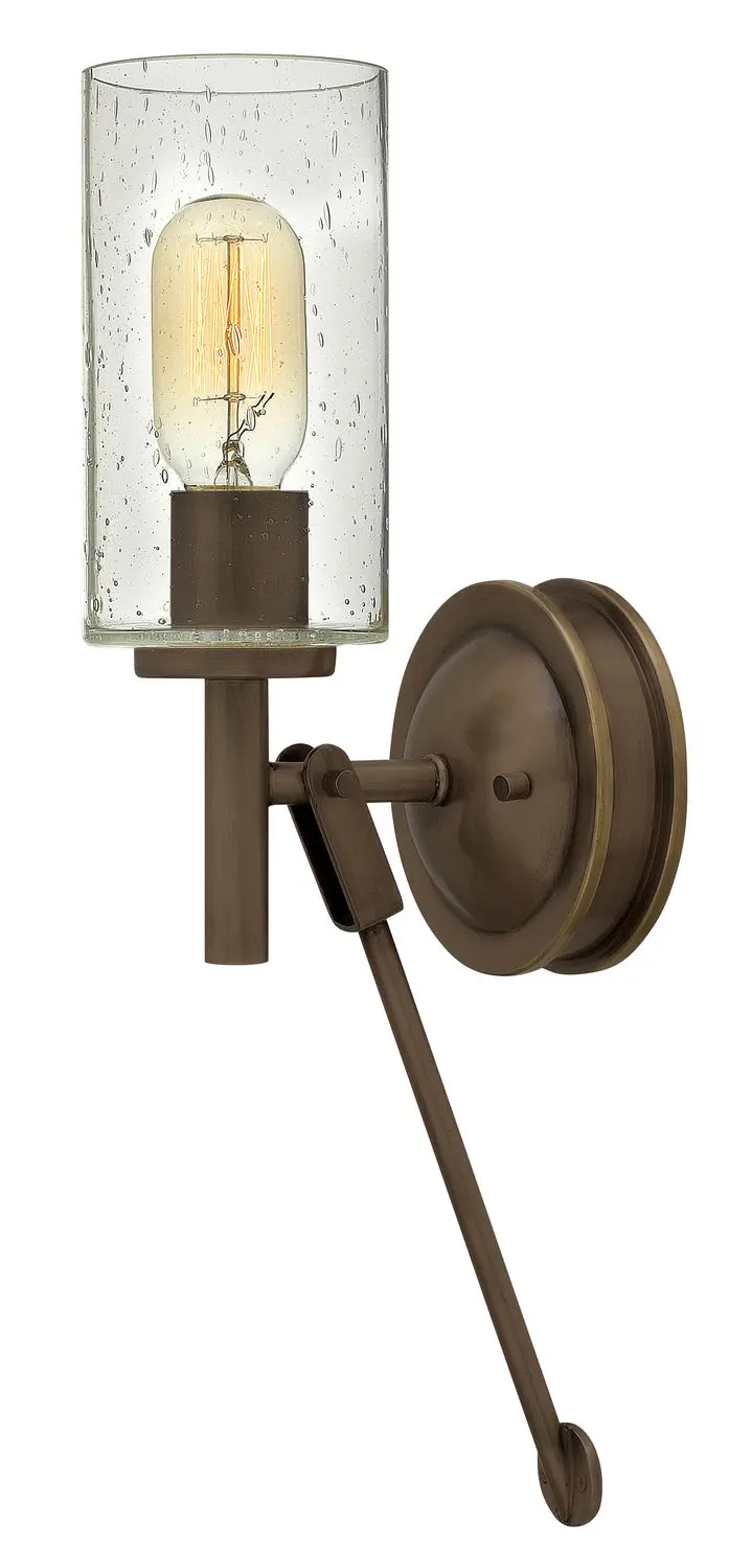 Collier Led Wall Sconce In Light Oiled Bronze 1
