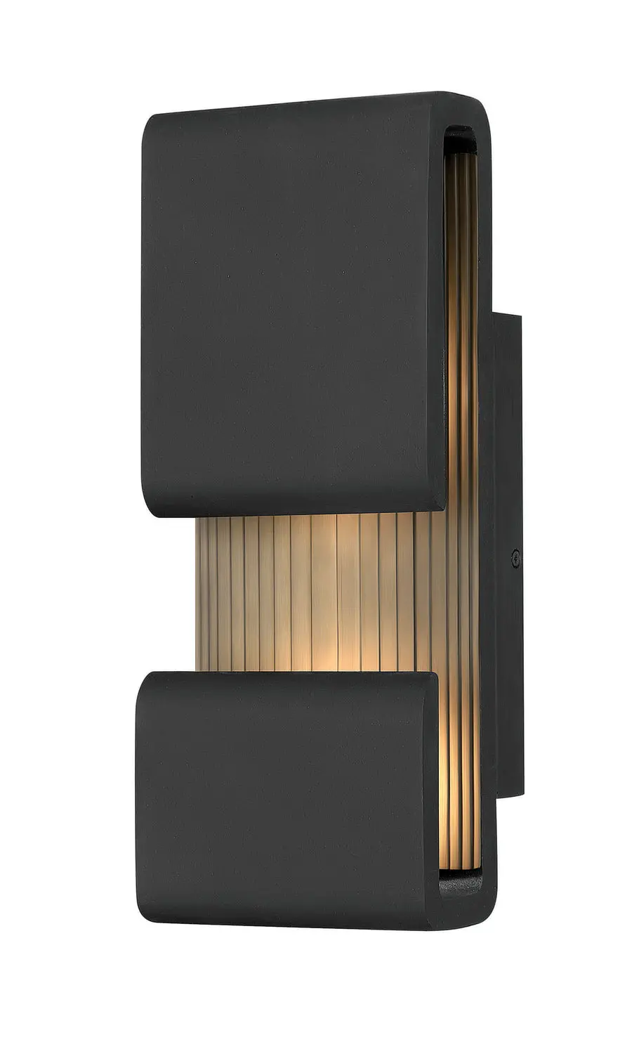 Contour Led Outdoor Lantern In Black 1