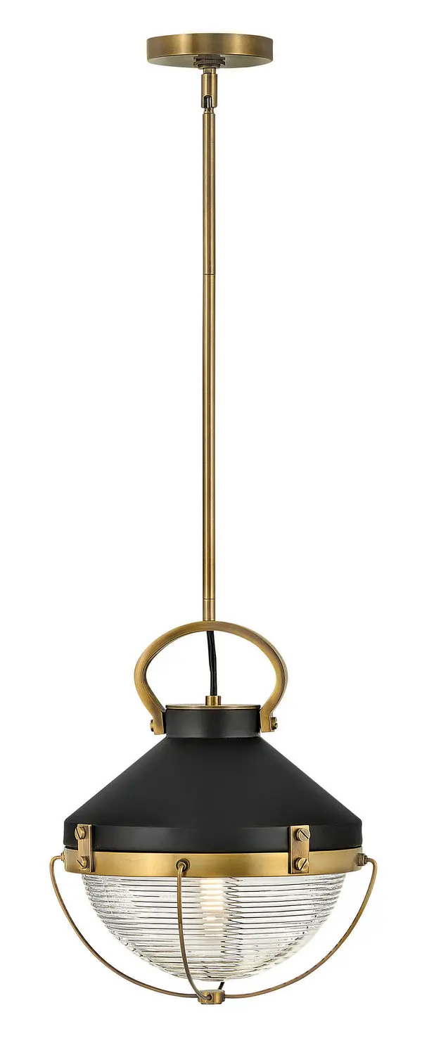 Crew Led Pendant In Heritage Brass 1