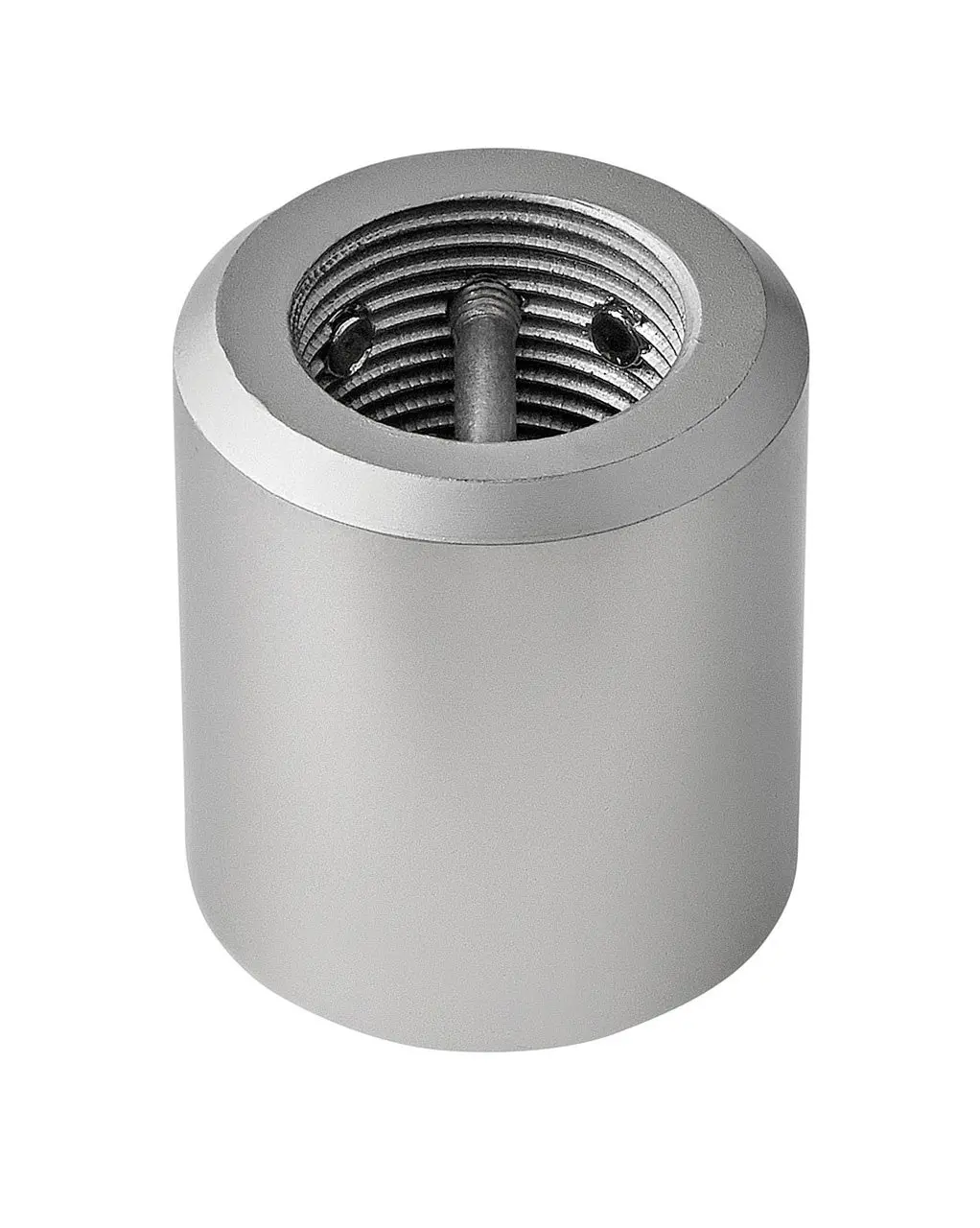 Downrod Coupler In Satin Steel 1