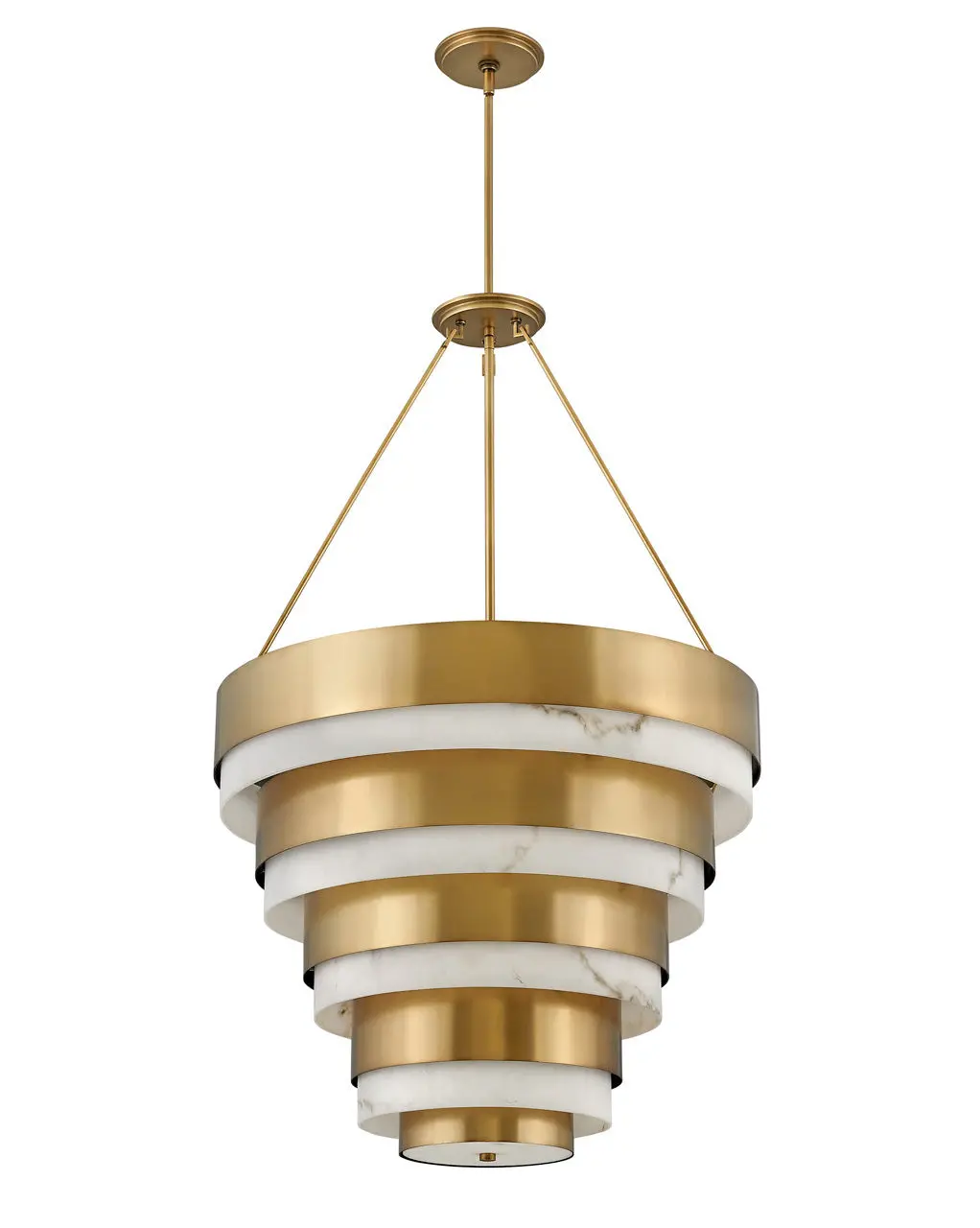 Echelon Led Chandelier In Heritage Brass 1