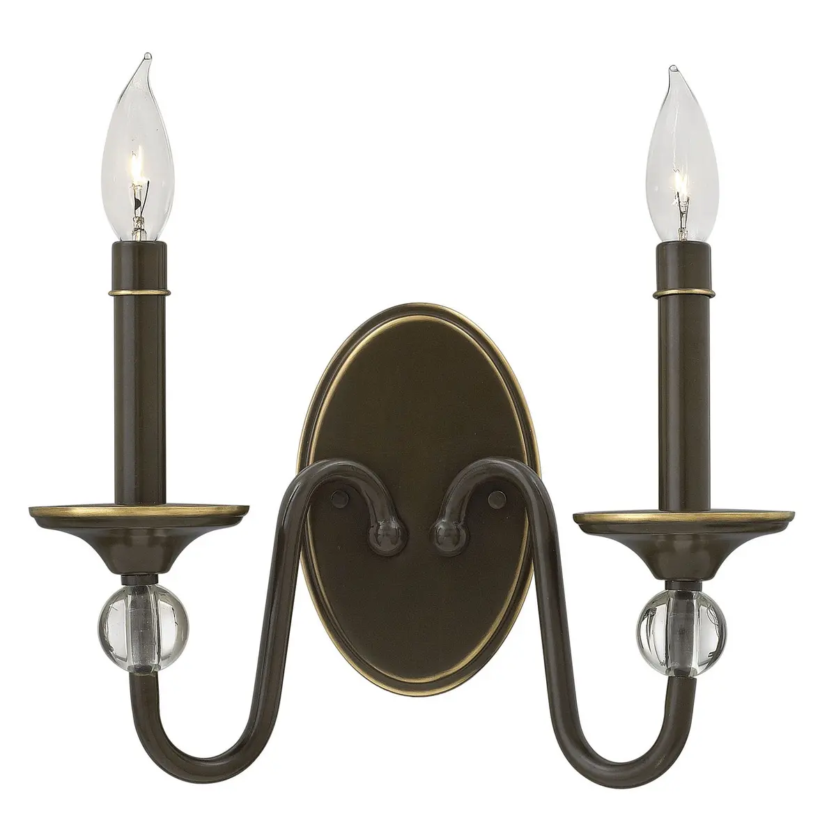 Eleanor Led Wall Sconce In Light Oiled Bronze 1