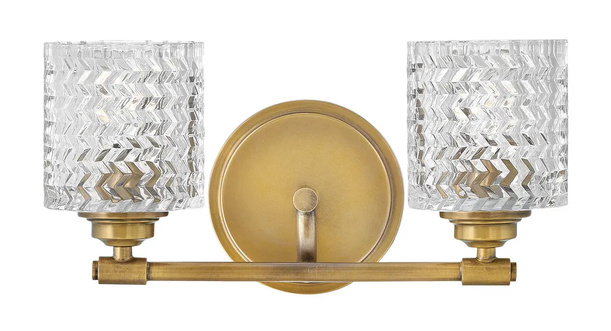 Elle Led Bath In Heritage Brass 1