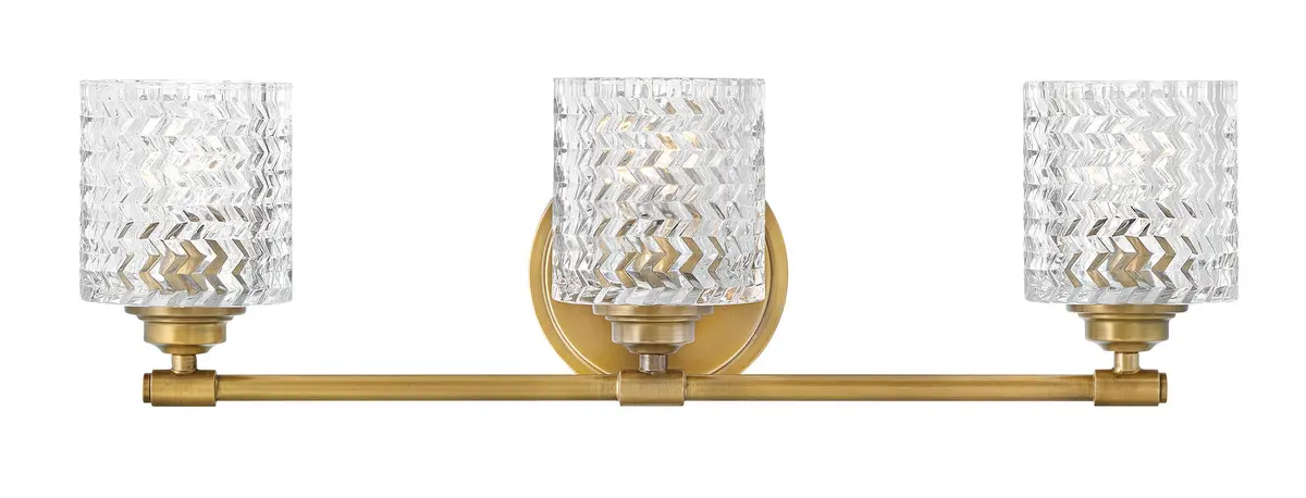 Elle Led Bath In Heritage Brass 1