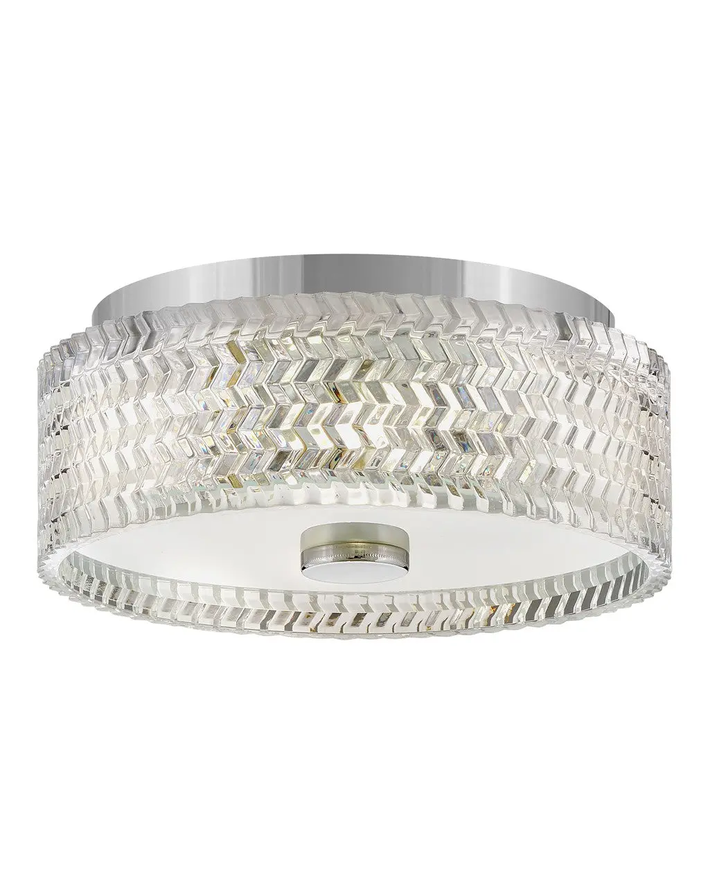 Elle Led Flush Mount In Chrome 1
