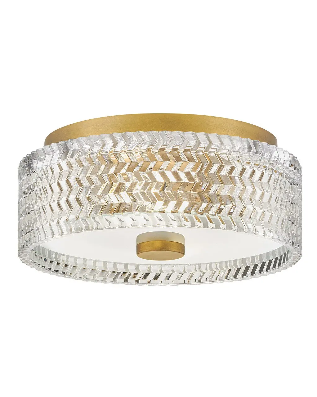 Elle Led Flush Mount In Heritage Brass 1