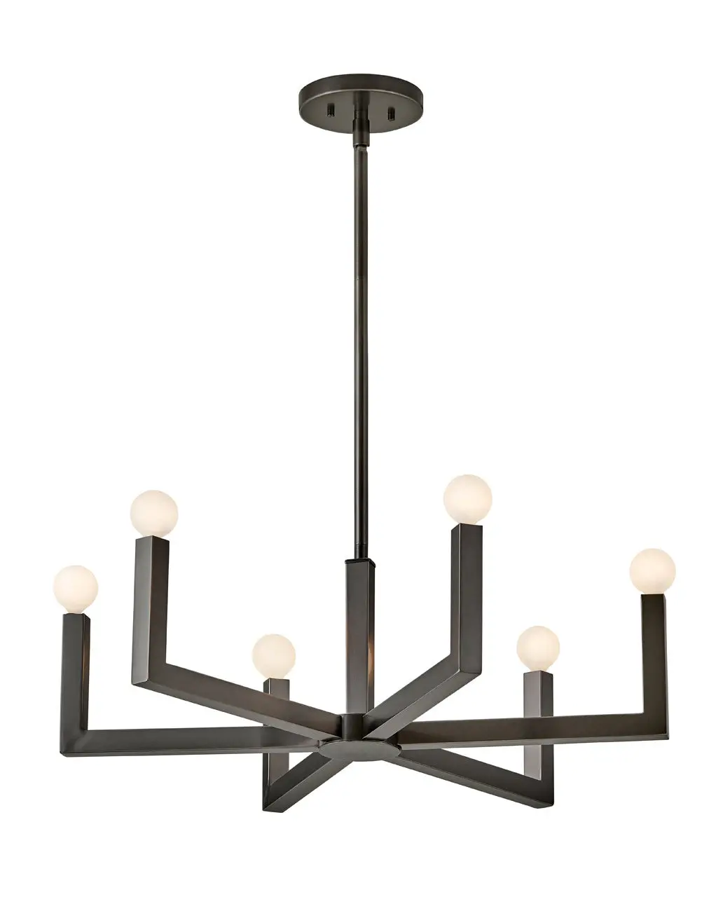 Ezra Led Chandelier In Black Oxide 1