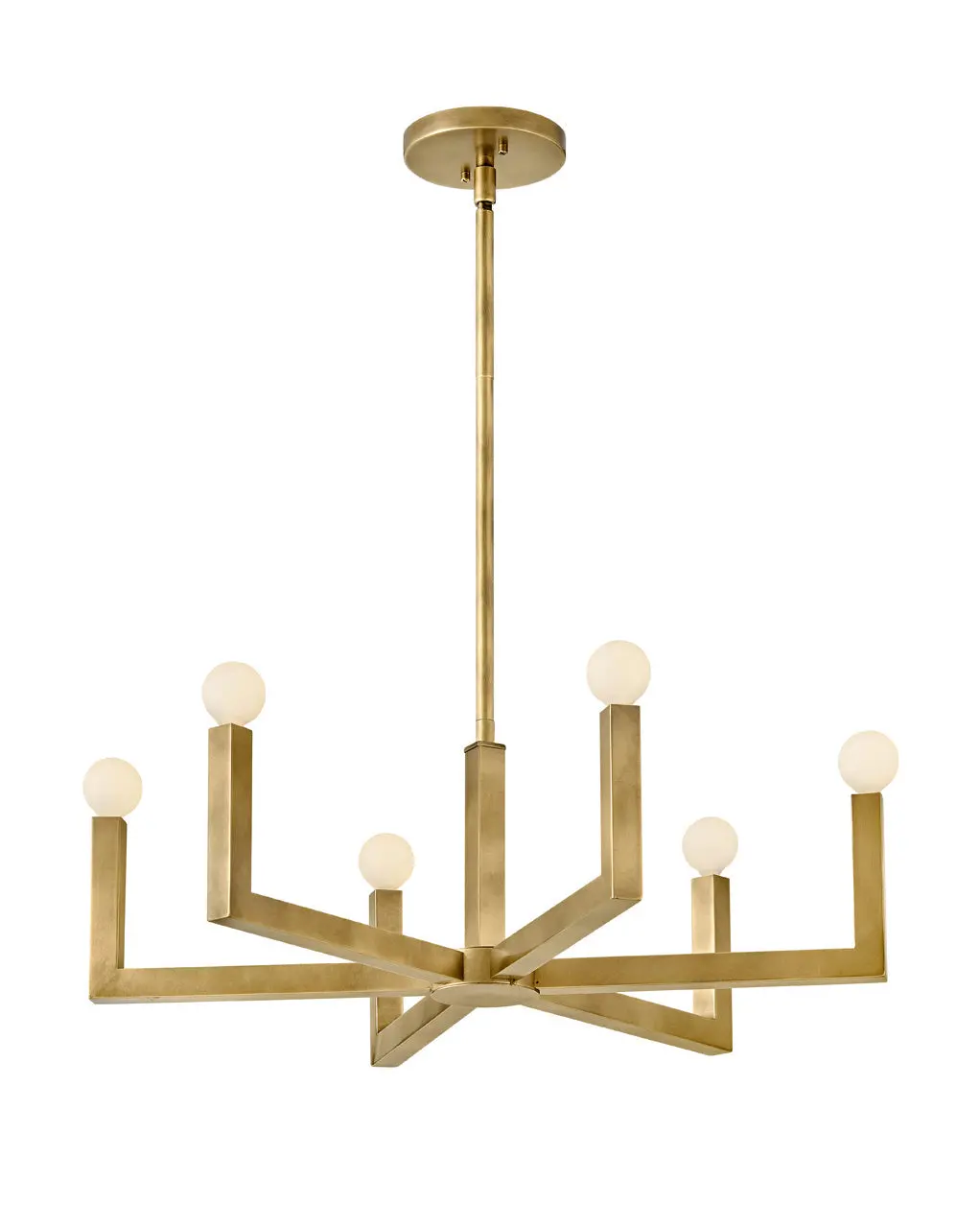 Ezra Led Chandelier In Heritage Brass 1