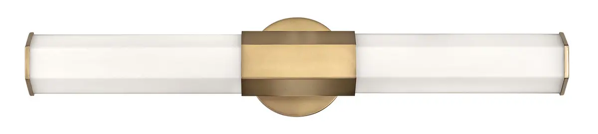 Facet Led Bath In Heritage Brass 1