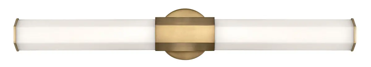 Facet Led Bath In Heritage Brass 1