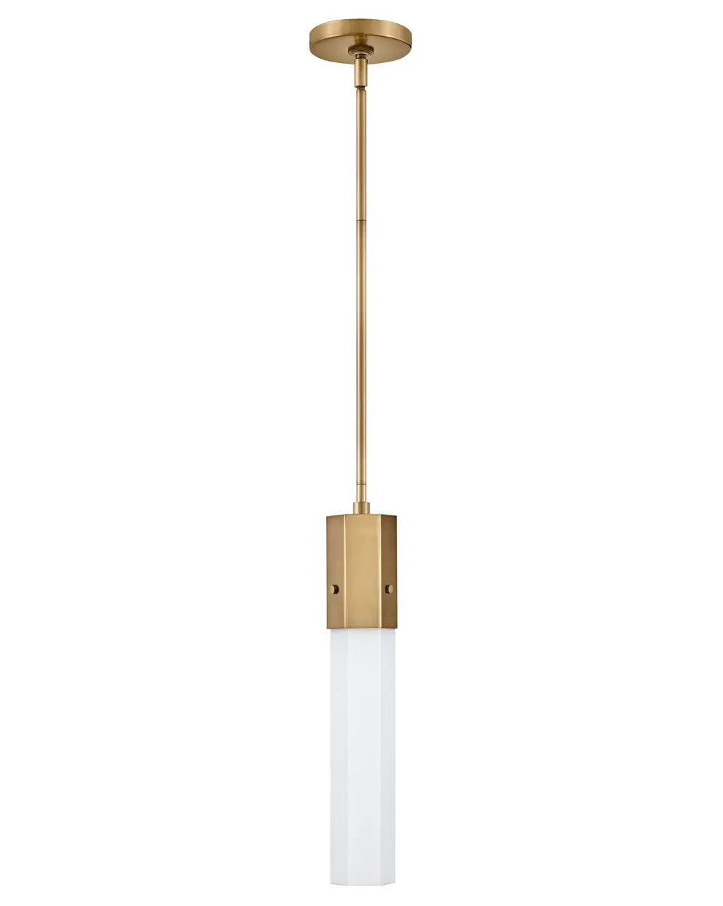 Facet Led Pendant In Heritage Brass 1