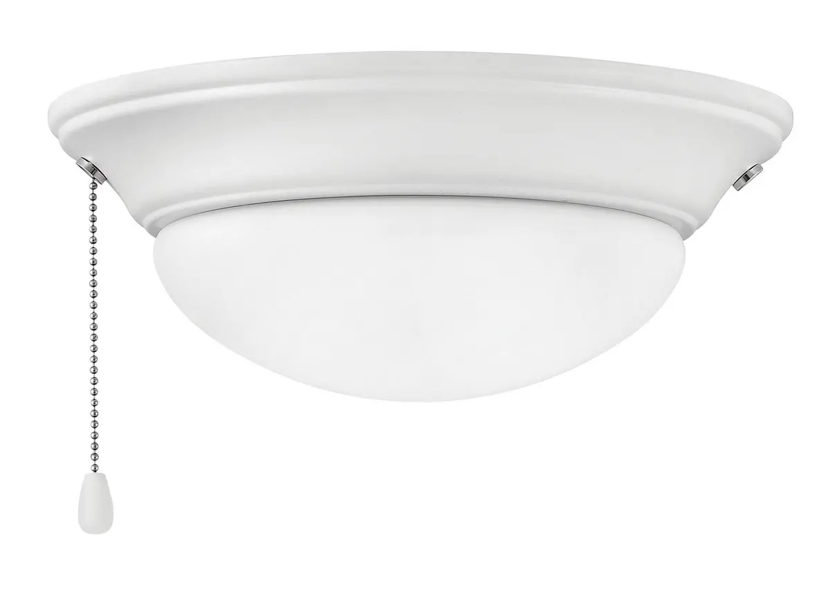 Fan Light Kit In Chalk White 1