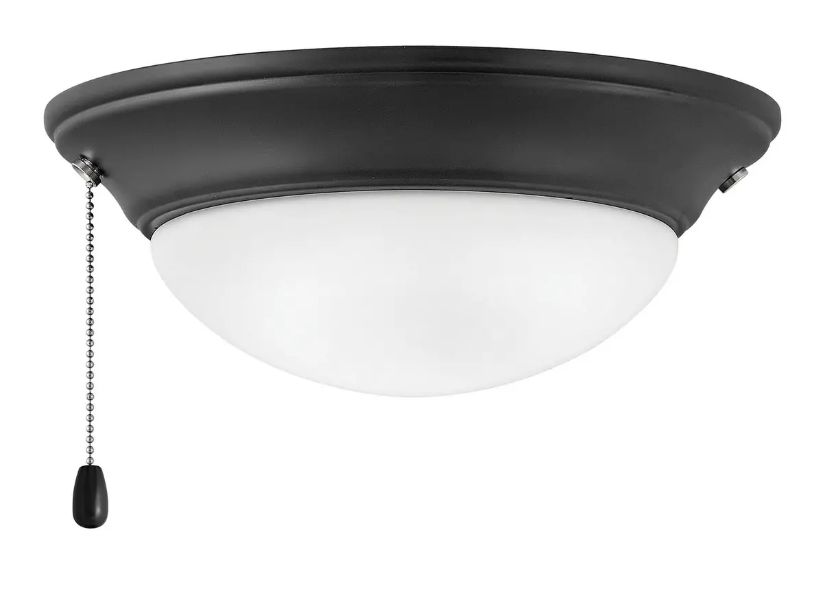 Fan Light Kit In Matte Black 1