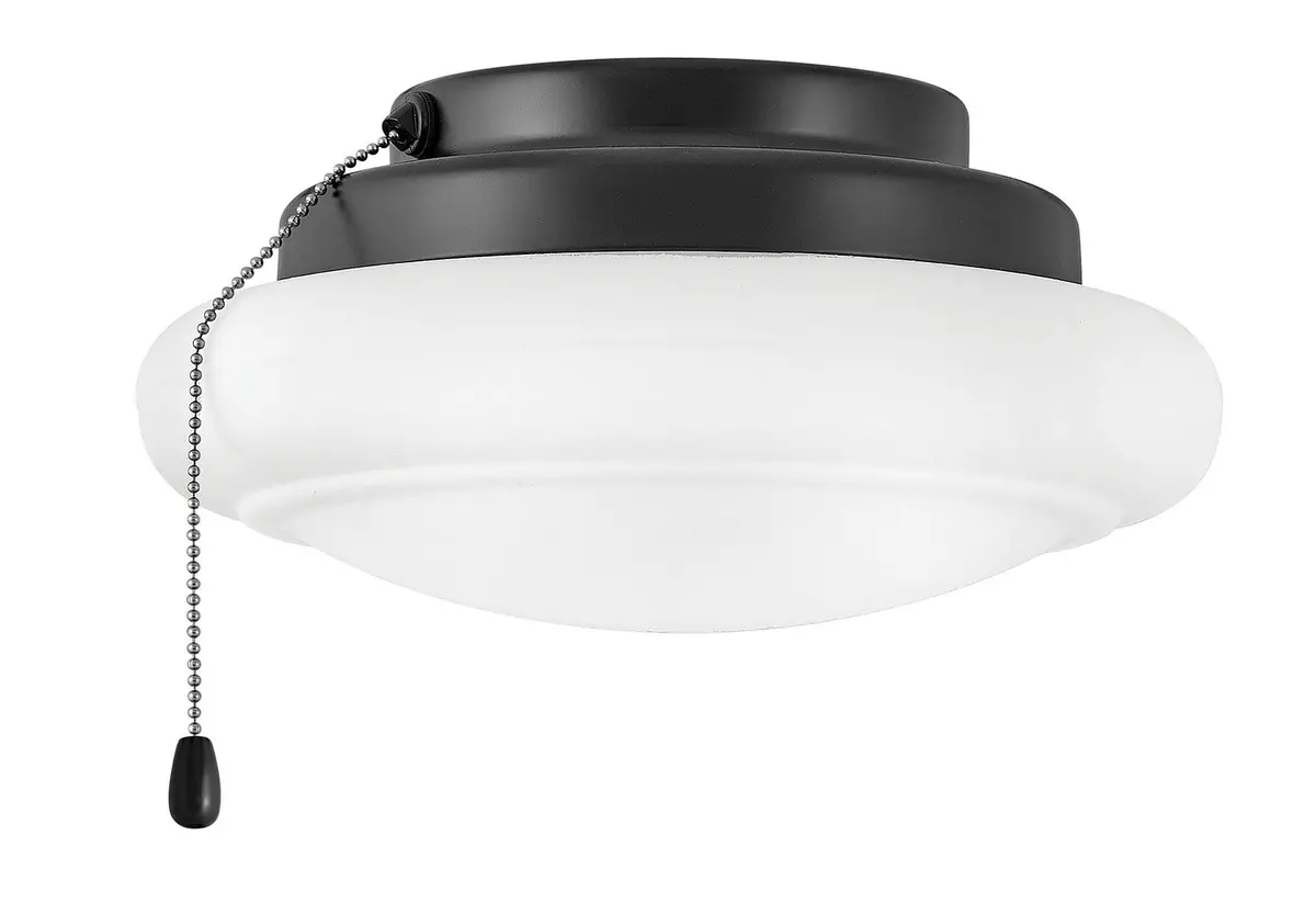 Fan Light Kit In Matte Black 1