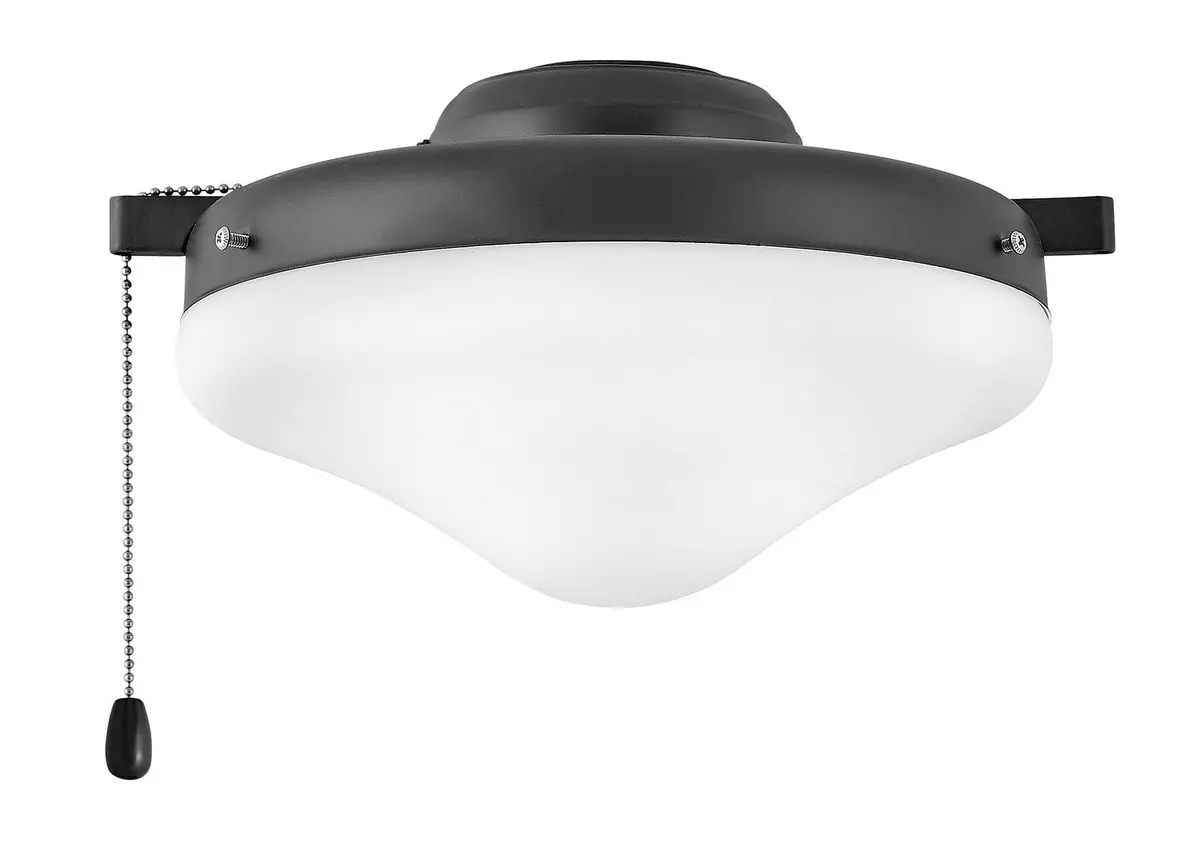 Fan Light Kit In Matte Black 1