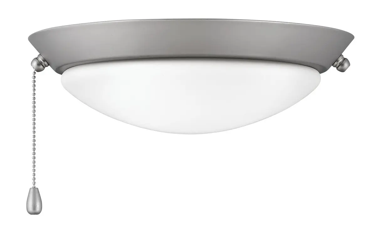 Fan Light Kit In Satin Steel 1