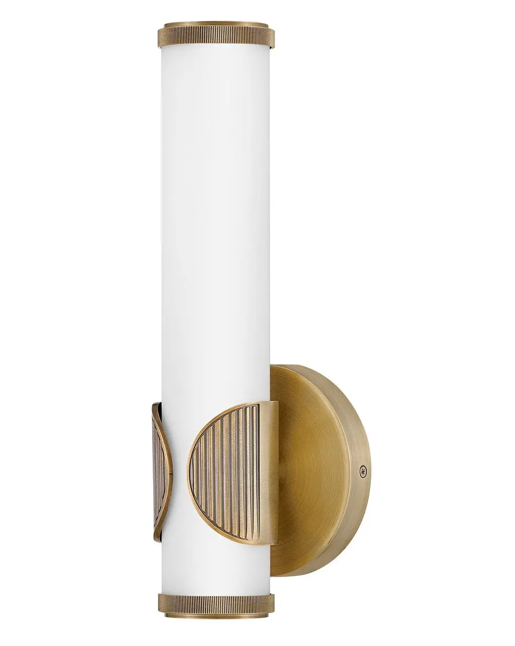 Femi Led Vanity In Lacquered Brass 1