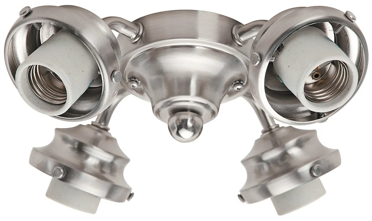 Fitter Four Light Fitter In Brushed Nickel 1