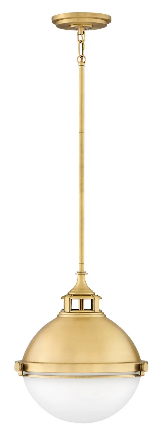 Fletcher Led Pendant In Satin Brass 1