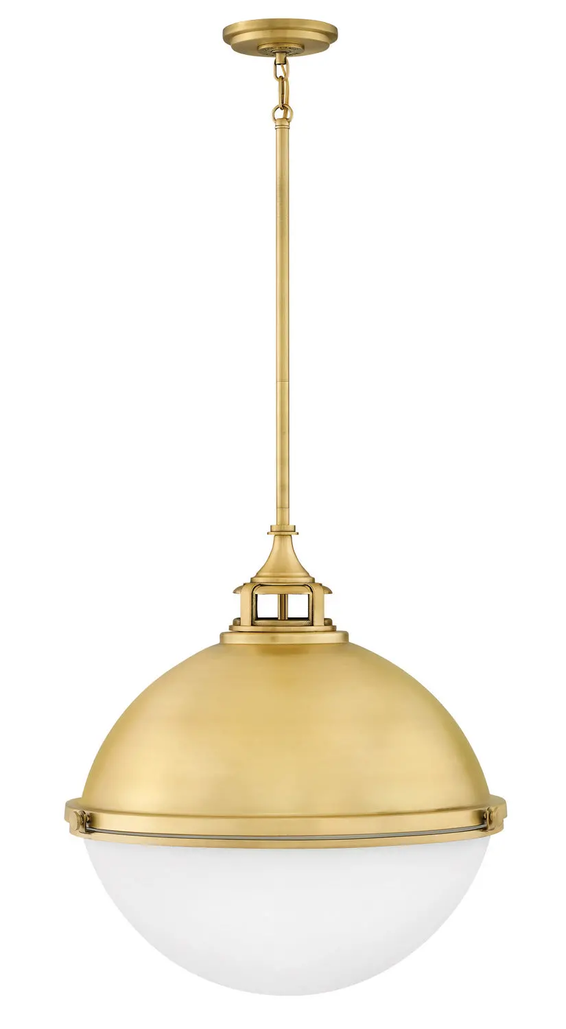 Fletcher Led Pendant In Satin Brass 1