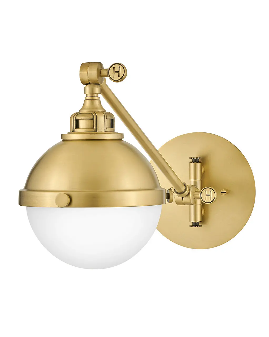 Fletcher Led Wall Sconce In Satin Brass 1