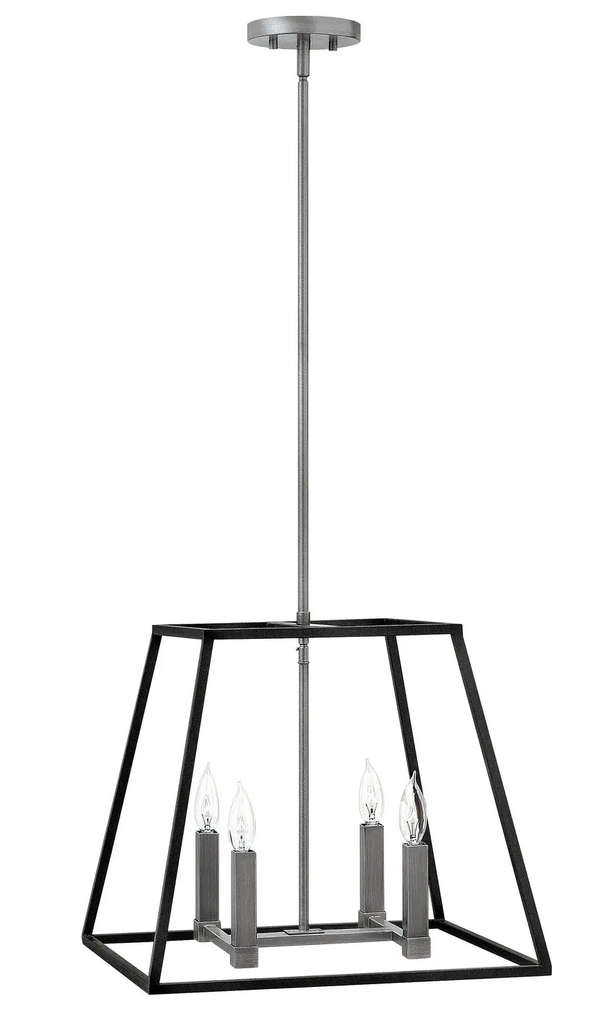 Fulton Led Pendant In Aged Zinc 1