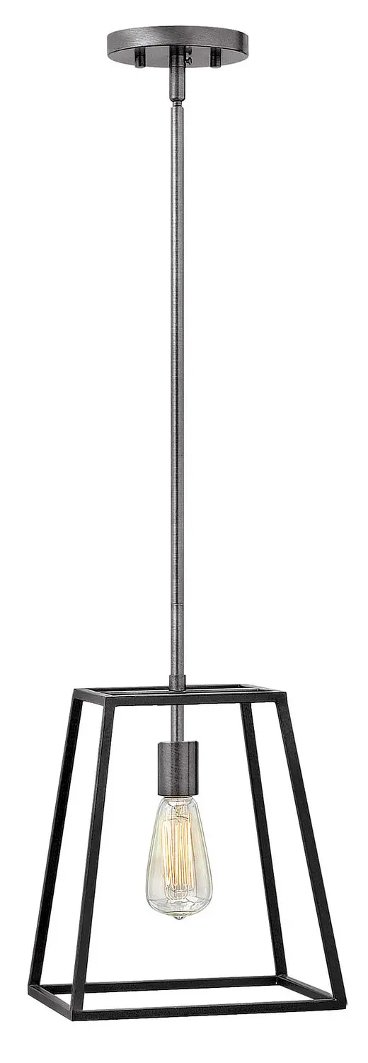 Fulton Led Pendant In Aged Zinc 1