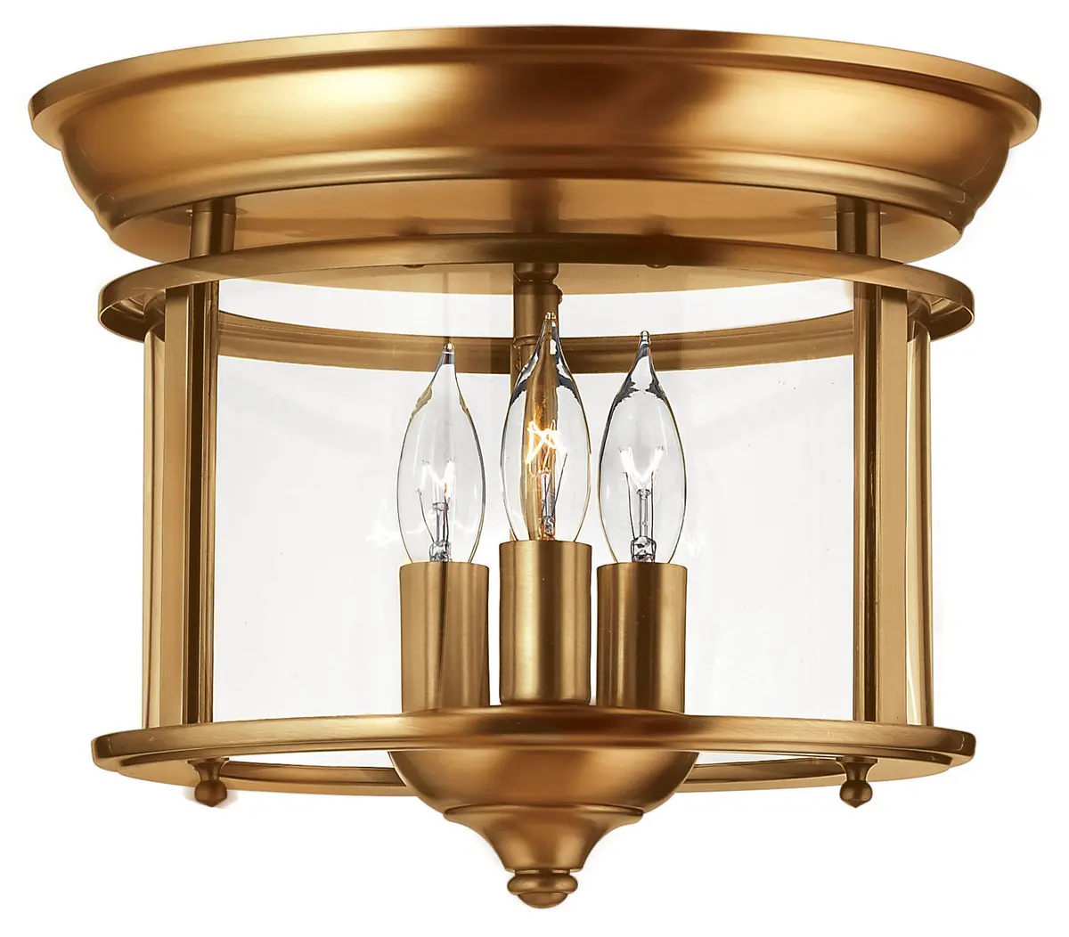 Gentry Led Flush Mount In Heirloom Brass 1