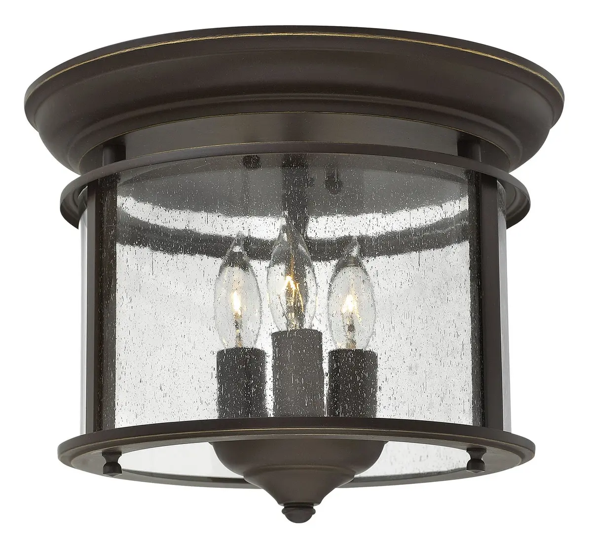 Gentry Led Flush Mount In Olde Bronze 1