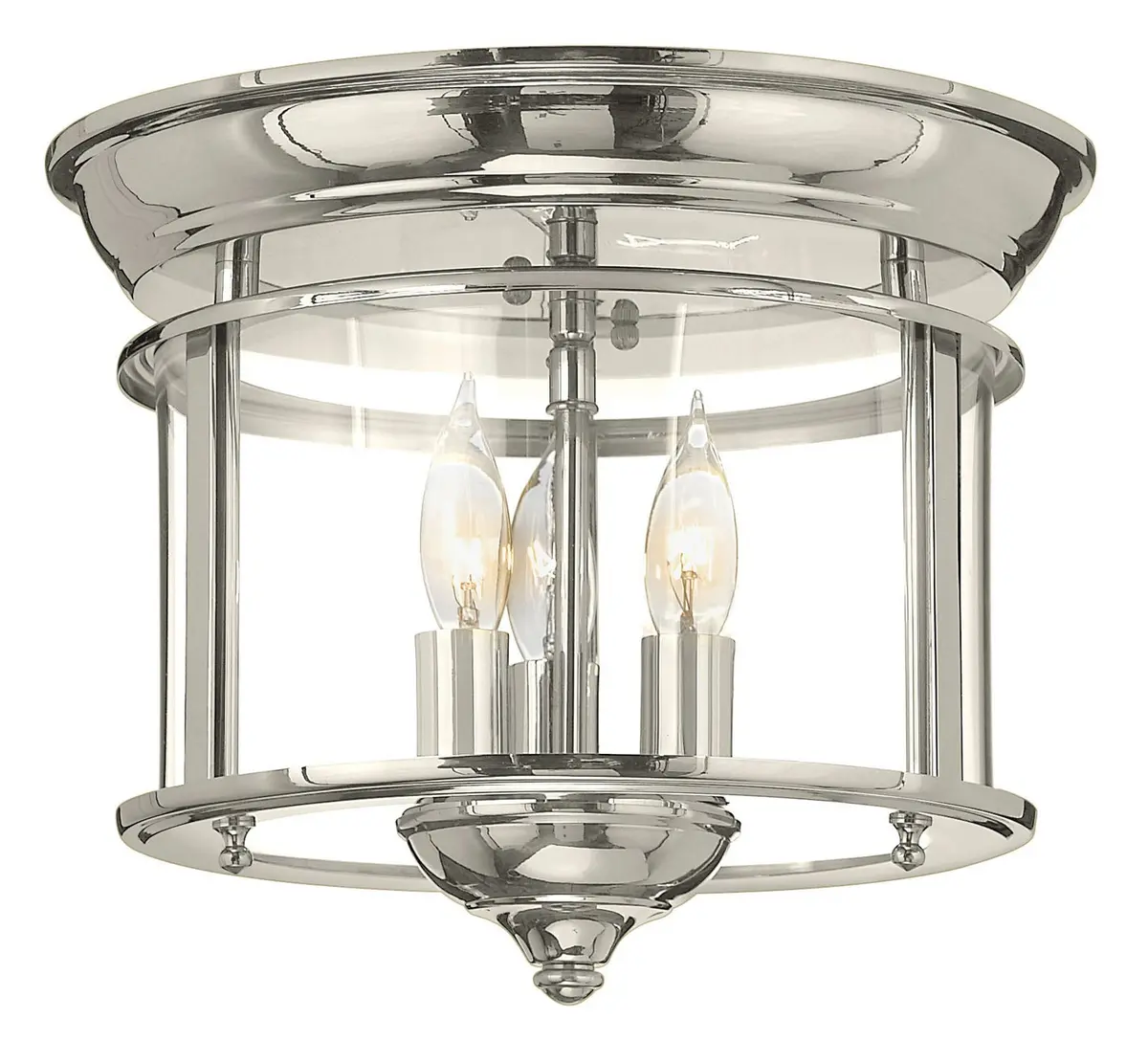 Gentry Led Flush Mount In Polished Nickel 1