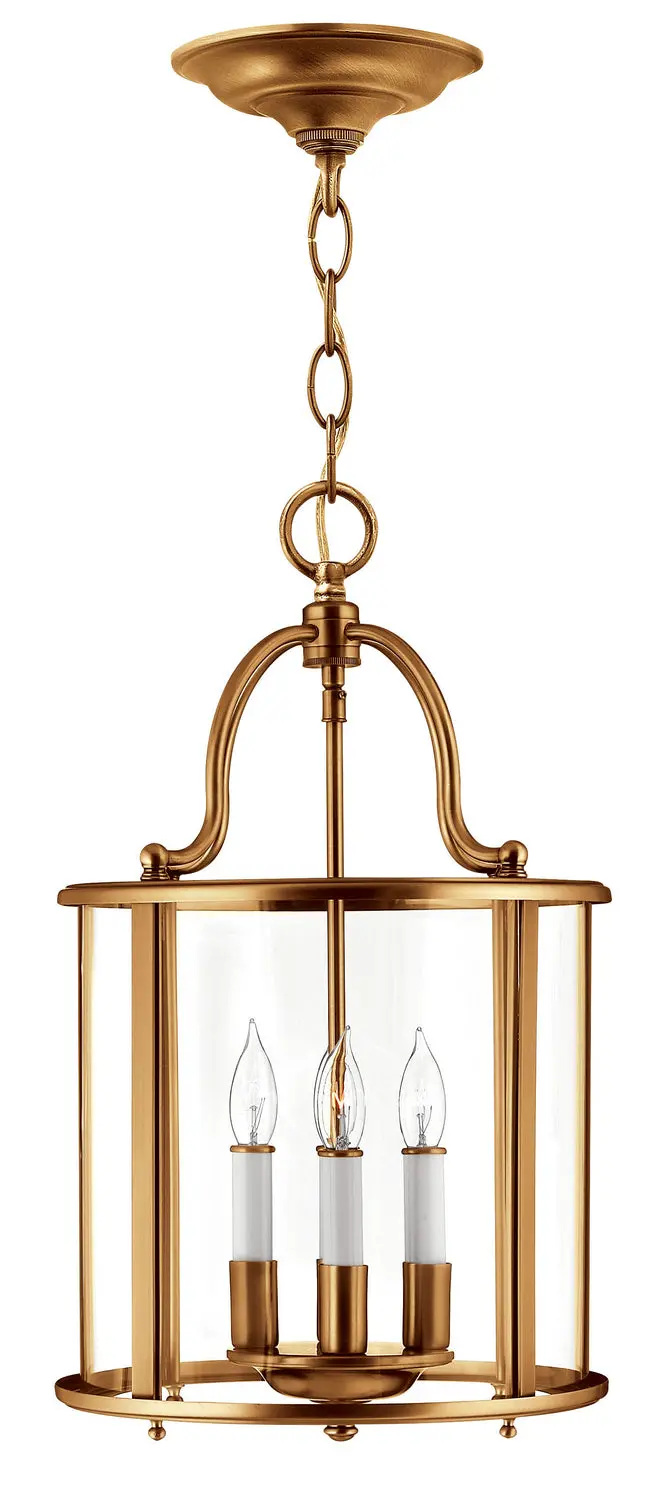 Gentry Led Foyer Pendant In Heirloom Brass 1