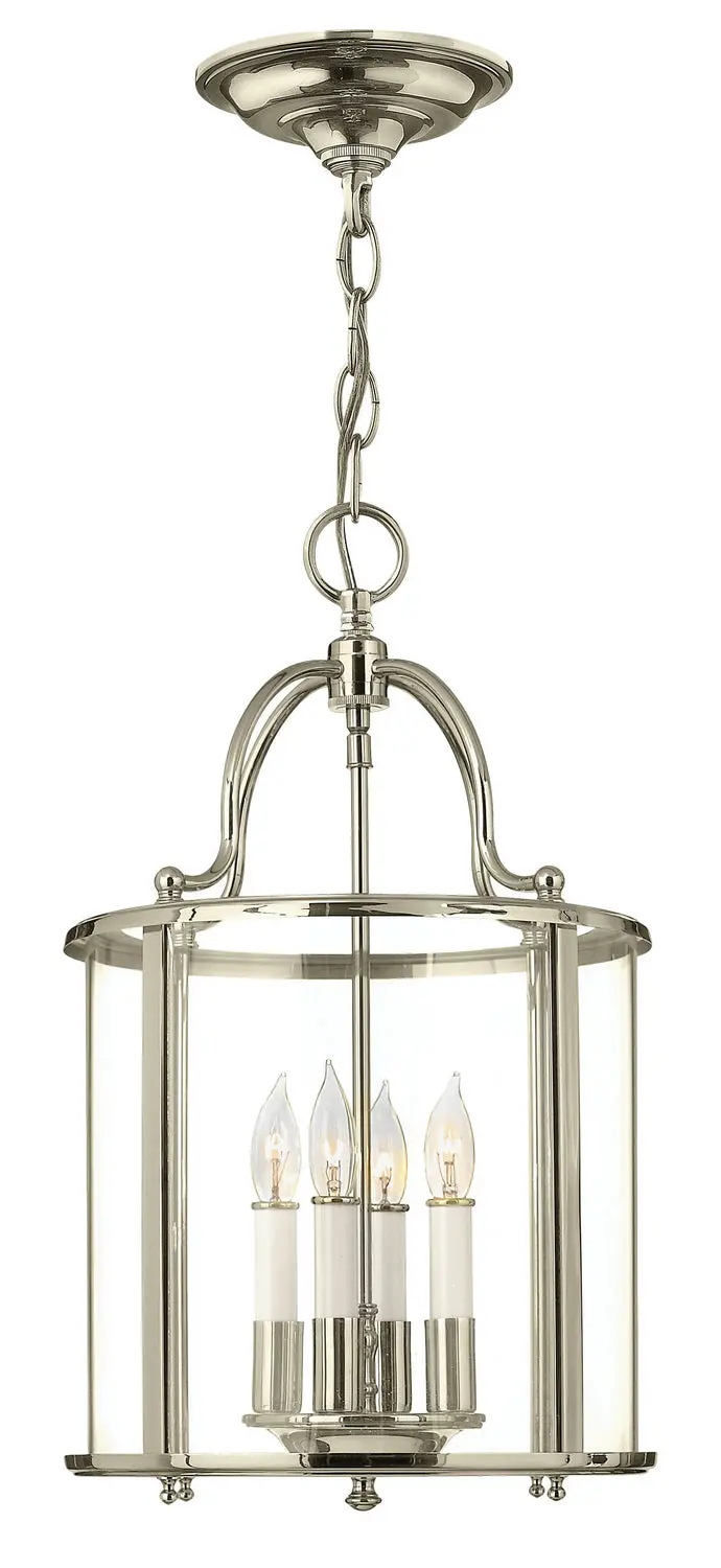 Gentry Led Foyer Pendant In Polished Nickel 1