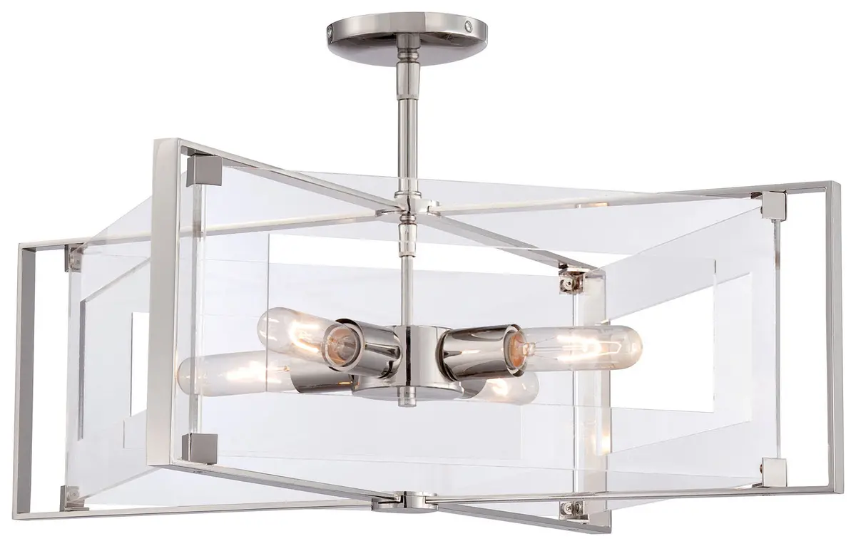 George Kovacs Four Light Convertible Semi Flush / Pendant 1
