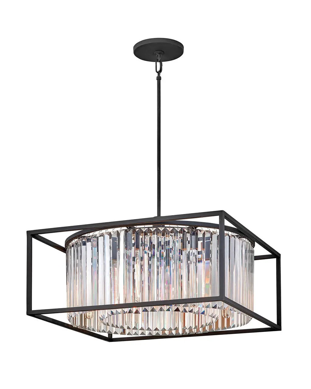 Giada Led Chandelier In Black 1