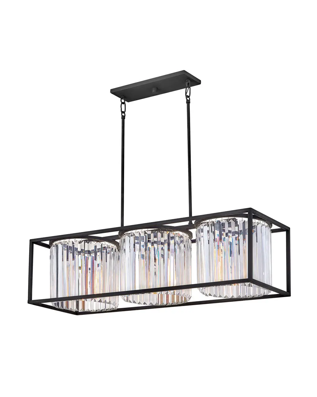 Giada Led Chandelier In Black 1