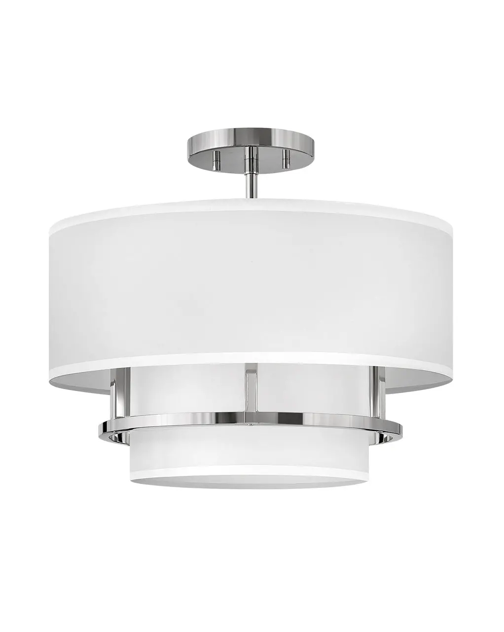 Graham Led Semi-Flush Mount In Polished Nickel 1