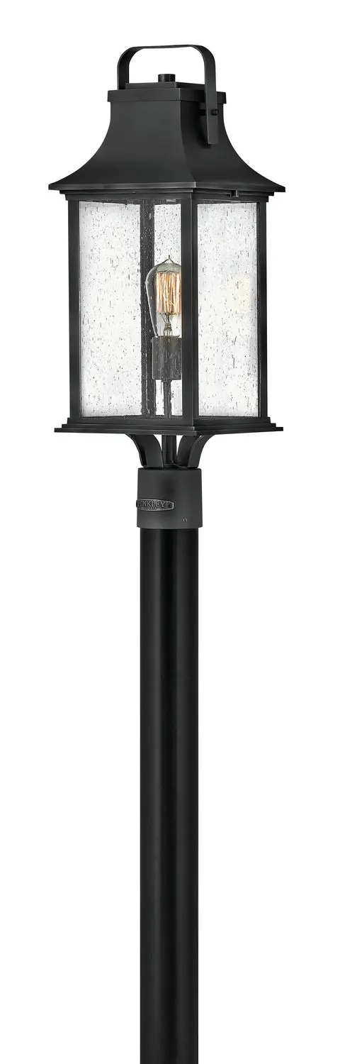 Grant Led Outdoor Lantern In Textured Black 1