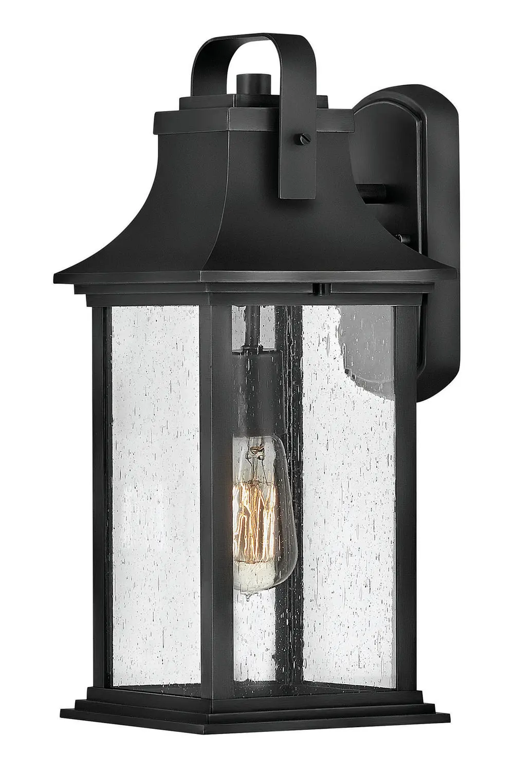 Grant Led Outdoor Lantern In Textured Black 1